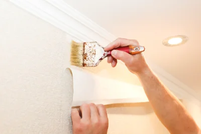 Pose de papier peint à Laizé — revêtements muraux et toiles de verre